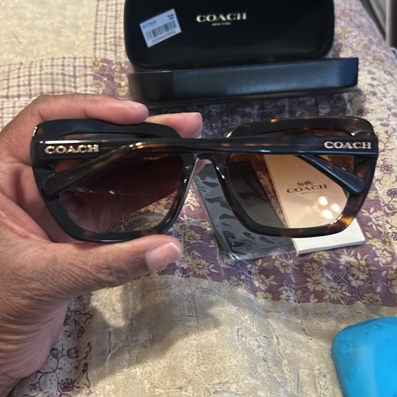 Tortes shell sunglasses. New without tags. Coach on both sides of sunglasses. - Picture 3 of 6
